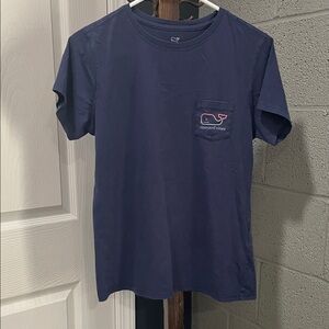 Vineyard Vines Men's Navy Tee with Pocket